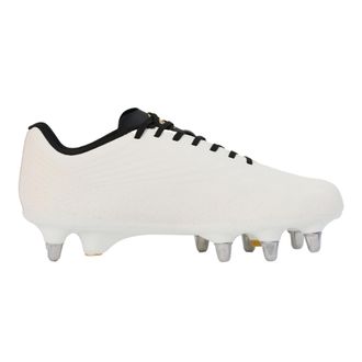 Canterbury Of New Zealand Mens Unisex Adult Stampede Groundbreak Team Stamped Soft Ground Football Boots (White) - Size UK 10.5
