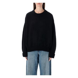 American Vintage Vitow Sweater - Dames - Ronde hals truien - Zwart - M/L - Wol - Truien & Vesten