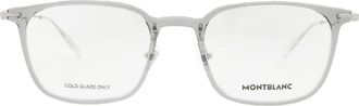 Montblanc Demo Rectangular Mens Eyeglasses MB0100O 002 52
