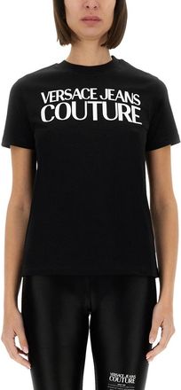 Versace Jeans Couture T-Shirt With Logo-Donna