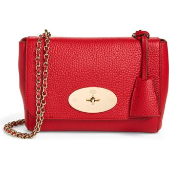 Mulberry Lily Heavy Grain Leather Satchel in Scarlet Red at Nordstrom