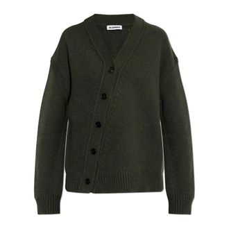 Jil Sander Dames, Truien, Groen, Maat: M Wol