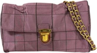 Prada Pre-owned Cross Body Bags, female, Pink, Size: ONE SIZE Pre-owned Nylon prada-bags