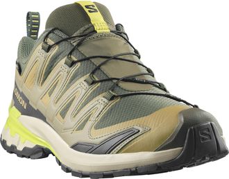 Salomon Trailrunningschuh SALOMON XA PRO 3D V9 GORE-TEX, Herren, Gr. 42,5, grape leaf, aloe, acid lime, Synthetik, Textil, Schuhe Trailrunningschuh, wasserdic