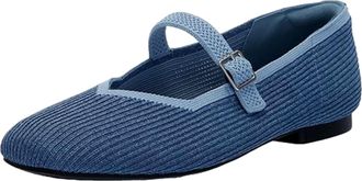 Anne Klein Amerie Ballet Flat Denim AMERIE-DENIM Womens