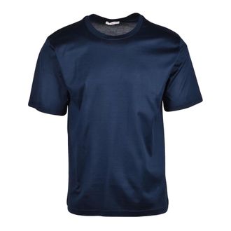 Officina36 Tops, Heren, Blauw, S, Katoen, T-Shirts