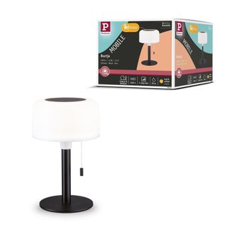 Paulmann L&aacute;mpara Exterior Elegante Negra Recargable Solar
