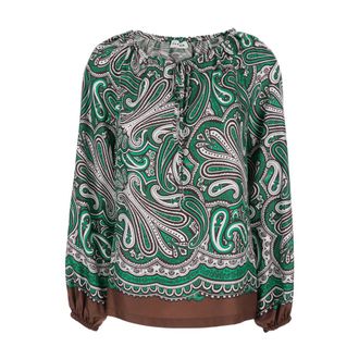 P.A.R.O.S.H. Blouses, female, Multicolor, Size: XS Silk Blouse