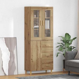 vidaXL vidaXL Credenza con cassetto Rovere artigianale 69,5 x 34 x 180 cm