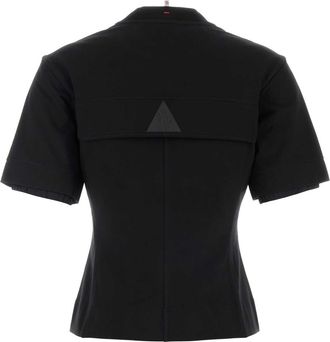 Moncler Womens Black Stretch Cotton T-Shirt 999