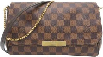 Louis Vuitton Pre-owned Cross Body Bags, female, Brown, Size: ONE SIZE Pre-owned Vintage Canvas Crossbody Bag