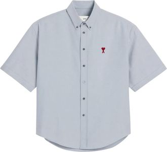 Ami Overhemd met Ami de Coeur-patroon - Blauw