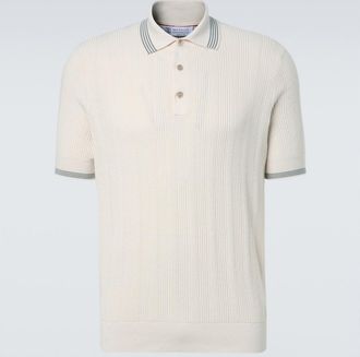 Brunello Cucinelli Polo acanalado de algod&oacute;n