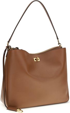 Balenciaga Womens Rodeo Shoulder Bag New Tan Calf Leather Bos Taurus