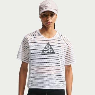 Nike Womens Nike ACG Radical AirFlow Dri-FIT Short-Sleeve Trail Running Top in White | IV5368-100