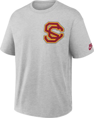 Nike USC Legacy Max90 Nike Mens College T-Shirt in Grey | 04T606GSCV-612