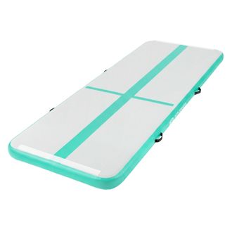 ECD Germany Ecd Germany Colchoneta De Gimnasia Art&iacute;stica Airtrack 3m, Verde Menta, Esterilla Hinchable Para Tumbling, 10 Cm De Grosor, Colch&oacute;n De Yoga/pilates Con