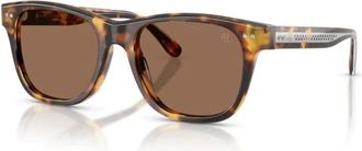 Ralph Lauren Rl 8239U Zonnebril - Heren - Zonnebrillen - Bruin - 54 MM - Leer - Accessoires