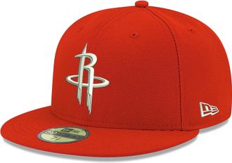 New Era NBA 59FIFTY Team Color Authentic Collection Fitted On Field Game Cap Hat, Houston Rockets, 8