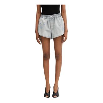 Maison Margiela Mujer, Pantalones cortos, Azul, Talla: L