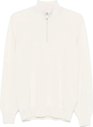 Brunello Cucinelli Heren, Truien, Wit, Maat: L Kasjmier