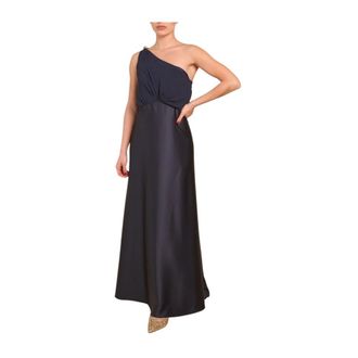 Nenette Ambra Gown - Dames - Avondkleed - Blauw - S - Polyester - Kleedjes