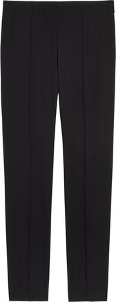 Another Tomorrow Slim-leg Stretch-wool Trousers - Black - 38 (UK6 / XS)