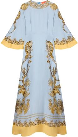 La DoubleJ Dames, Jurken, Blauw, Maat: L Zijde