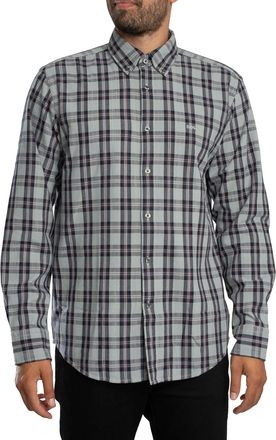 HUGO BOSS Ricoplus Geruit Overhemd, Blauw