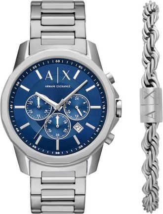A|X Armani Exchange Chronograph Quartz Blue Dial Watch AX7176SET