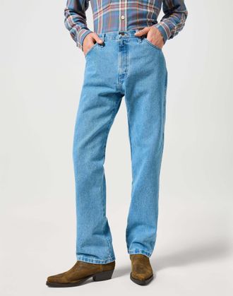 Wrangler Bootcut-Jeans WRANGLER WRANGLER Jeans 13MWZ, Herren, Gr. 28, L&auml;nge 32, blau, Obermaterial: 100% Baumwolle CO., Jeans Bootcut-Jeans