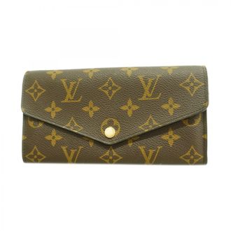 Louis Vuitton Brown Fuchsia Long Wallet (Bi-Fold) (Pre-Owned)