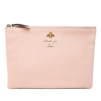 Gucci Pink Leather Clutch Bag (Pre-Owned)