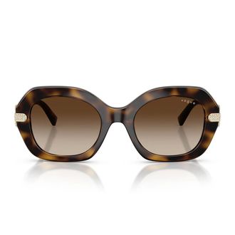 Vogue Sunglasses Vo5706 Sb W65613 Dark Brown/Faded Brown Women
