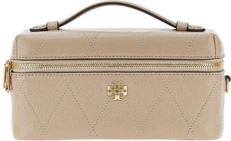 Tory Burch Quilted leather Charlie beauty case bag Woman One Size