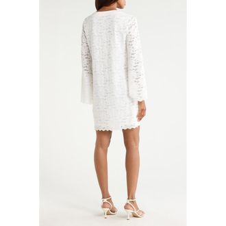 Diane Von F&uuml;rstenberg Parker Long Sleeve Lace Dress in White at Nordstrom Rack, Size Xx-Small
