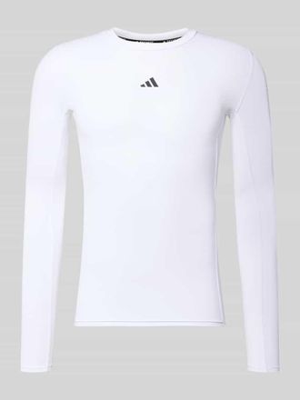 adidas Longsleeve mit Label-Print in Weiss, Größe XXL