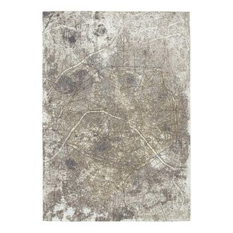 Louis De Poortere Alfombra de poli&eacute;ster gris, 100x140 cm