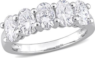 Delmar Oval Cut Lab Created Moissanite ring in White at Nordstrom Rack, Size 9