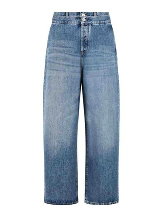 The Attico Long blue denim jeans