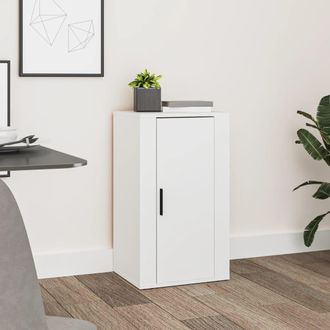 vidaXL Aparador De Madera Contrachapada Blanco 40x33x70 Cm Vidaxl