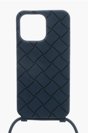 Bottega Veneta Silicone 15 Pro Max Iphone Case with Neck Strap size Unica