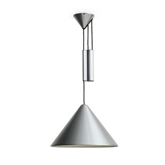 HAY Compass Pendelleuchte, h&ouml;henverstellbar, &Oslash; 43 cm, Aluminium geb&uuml;rstet