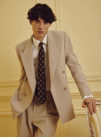 Le 31 Mens Minimalist double-breasted Blazer JacketAntwerp fit - relaxed