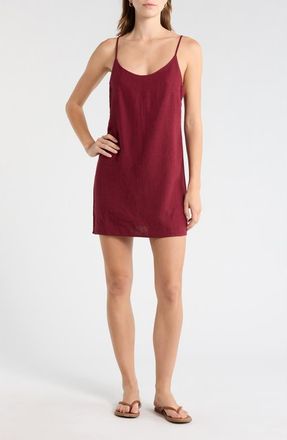 Billabong Summer Love Minidress in Red Dahlia at Nordstrom, Size X-Small