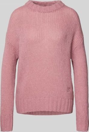 HUGO BOSS Oversized Strickpullover aus Woll-Alpaka-Mix Modell SLOOSSY in Rosa, Größe XXL