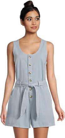 Toad&Co Arroyo Twill Sleeveless Romper Womens Jumpsuit & Rompers One Piece Skyway : MD (US 8-10), Cotton