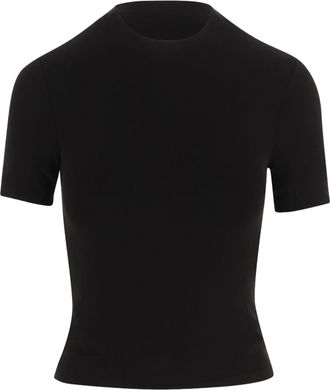 Maison Margiela Black Fitted Stretch Cupro T-Shirt