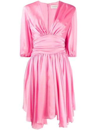 Alexandre Vauthier Gedrapeerde jurk - Roze