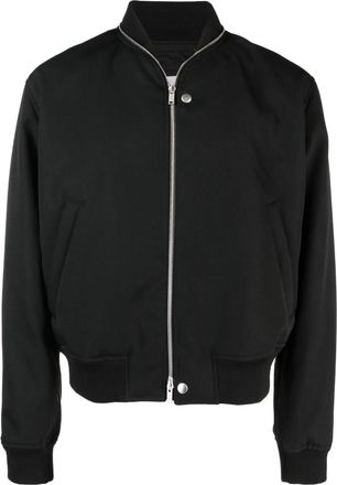 Jil Sander Zipped Wool Bomber Jacket